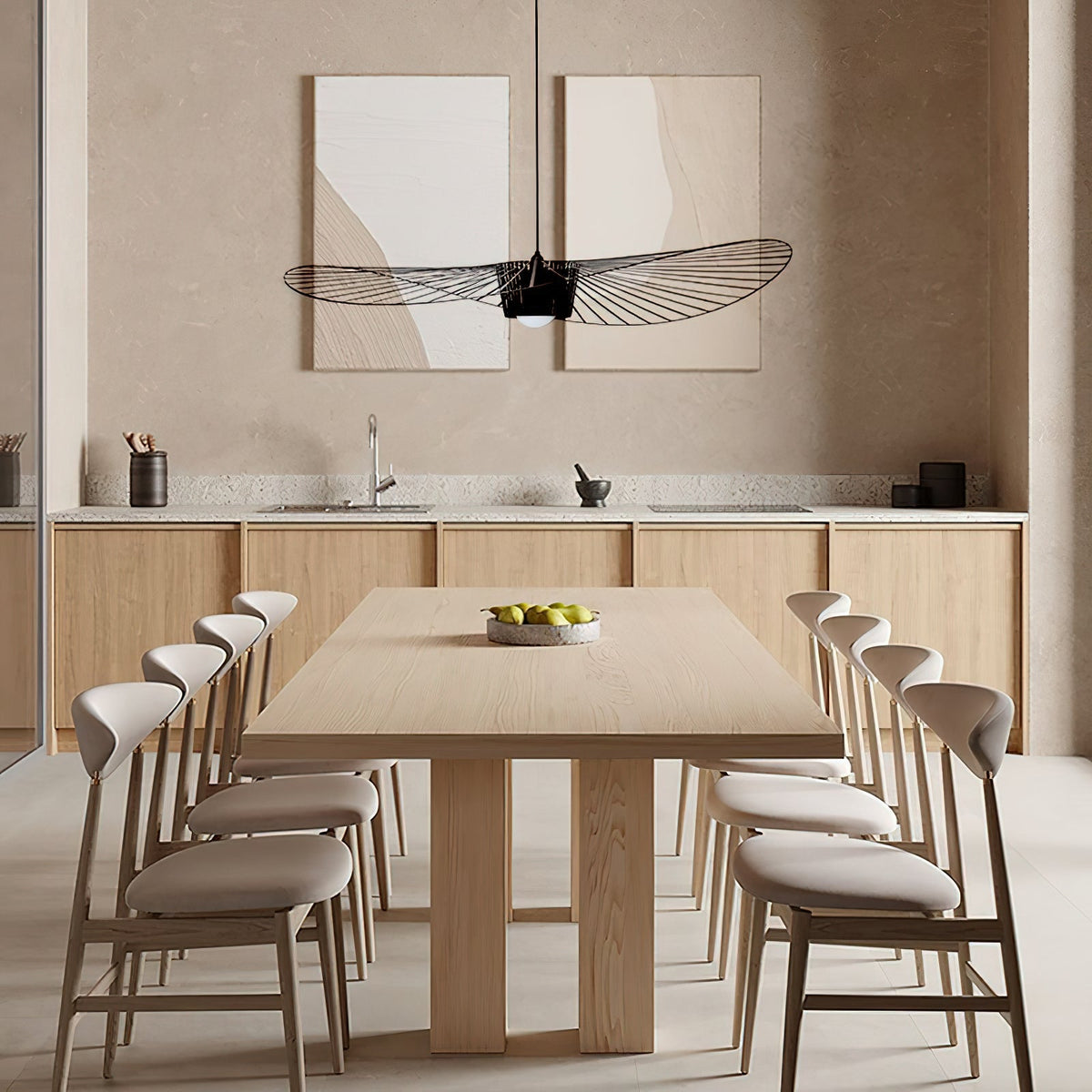 Norbury Fiberglass Disc Pendant Light