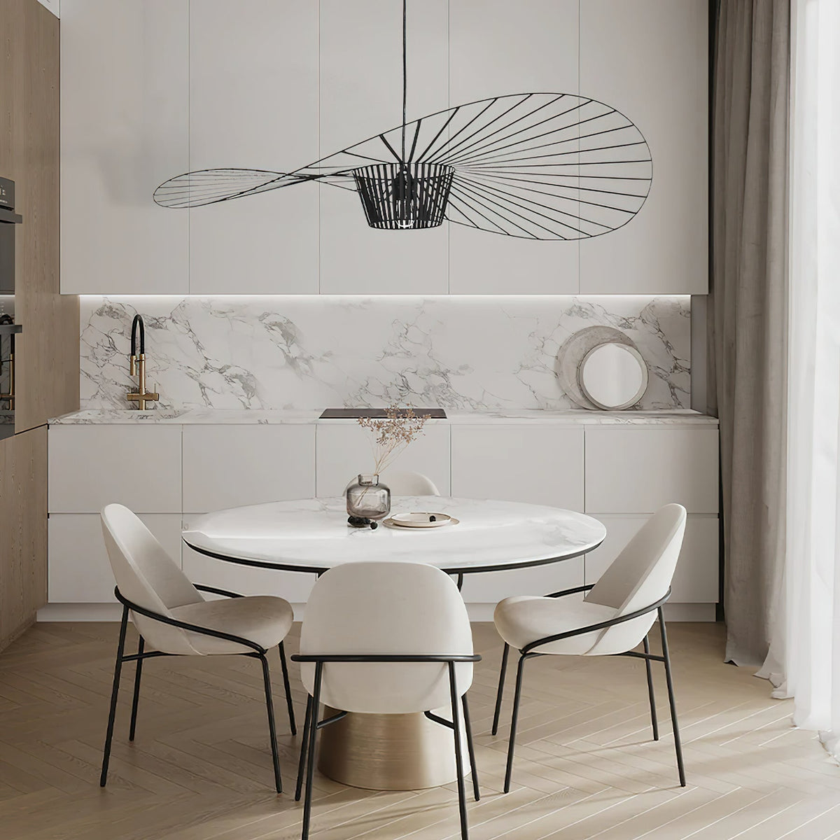 Norbury Fiberglass Disc Pendant Light