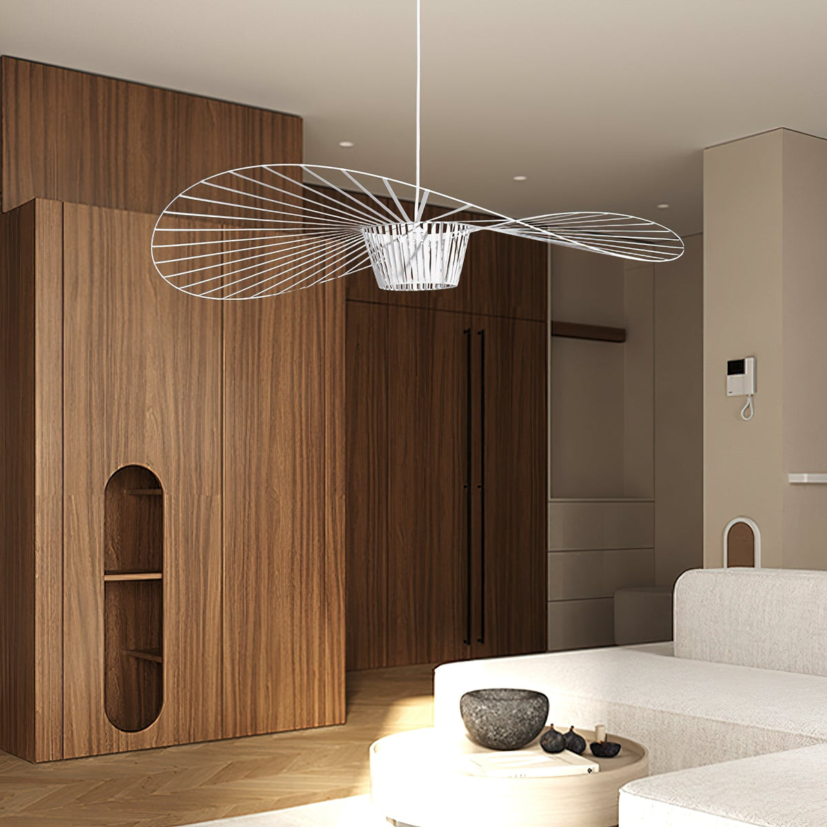 Norbury Fiberglass Disc Pendant Light