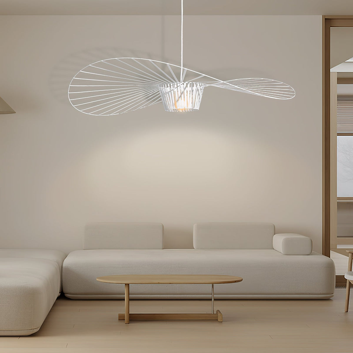 Norbury Fiberglass Disc Pendant Light