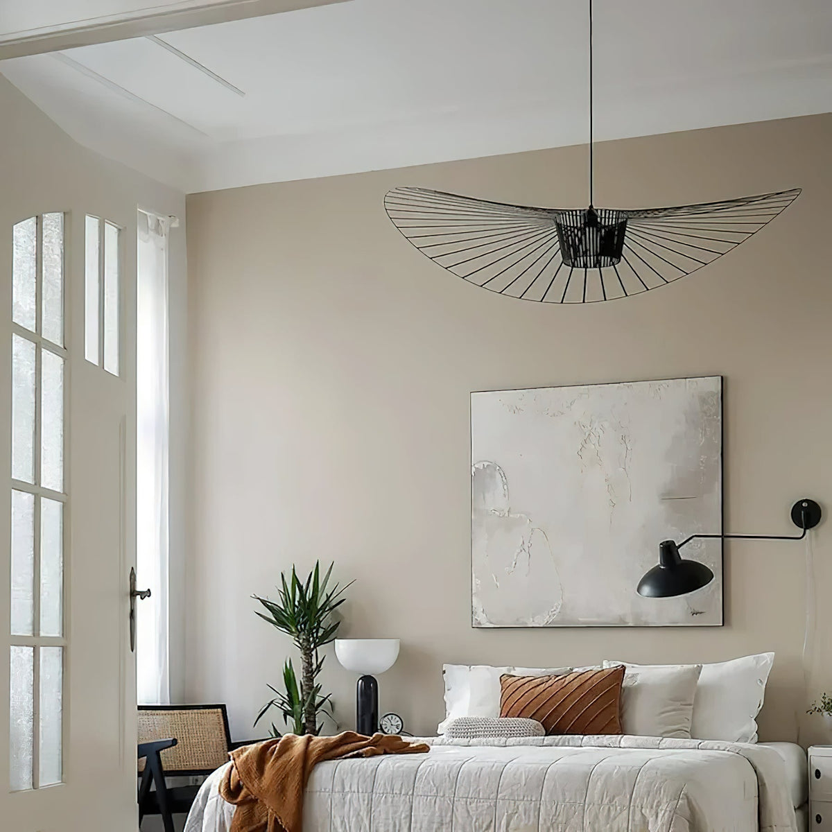 Norbury Fiberglass Disc Pendant Light