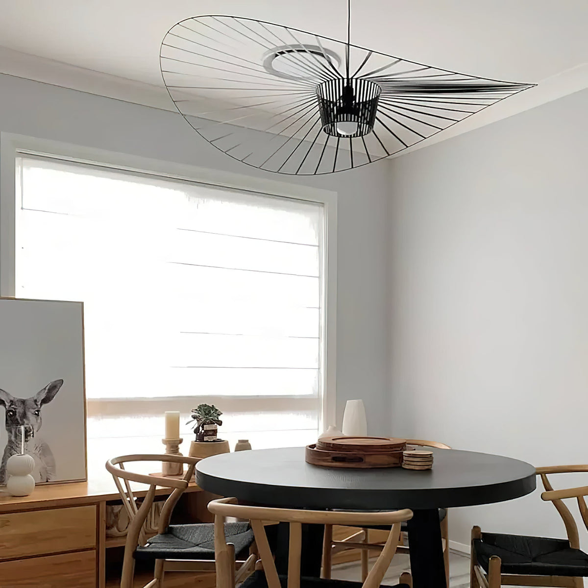 Norbury Fiberglass Disc Pendant Light