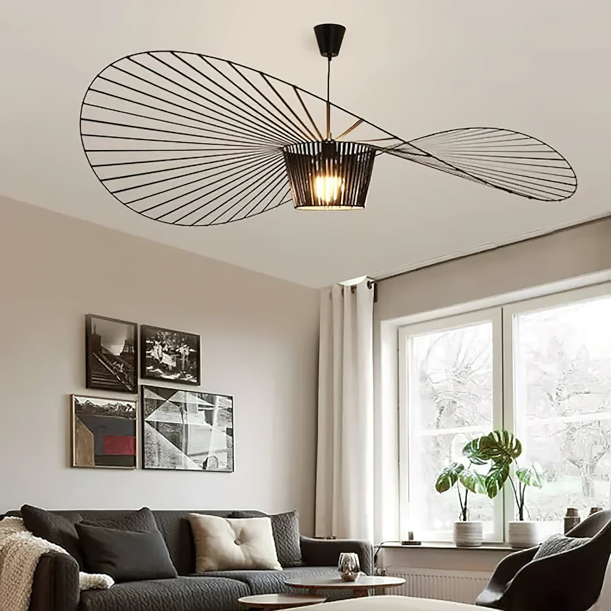 Norbury Fiberglass Disc Pendant Light