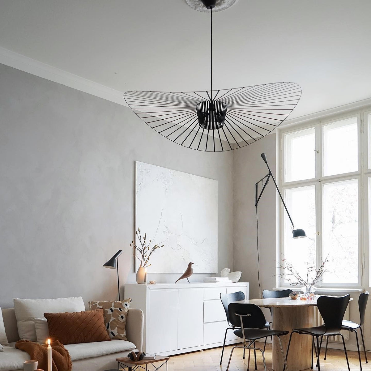 Norbury Fiberglass Disc Pendant Light