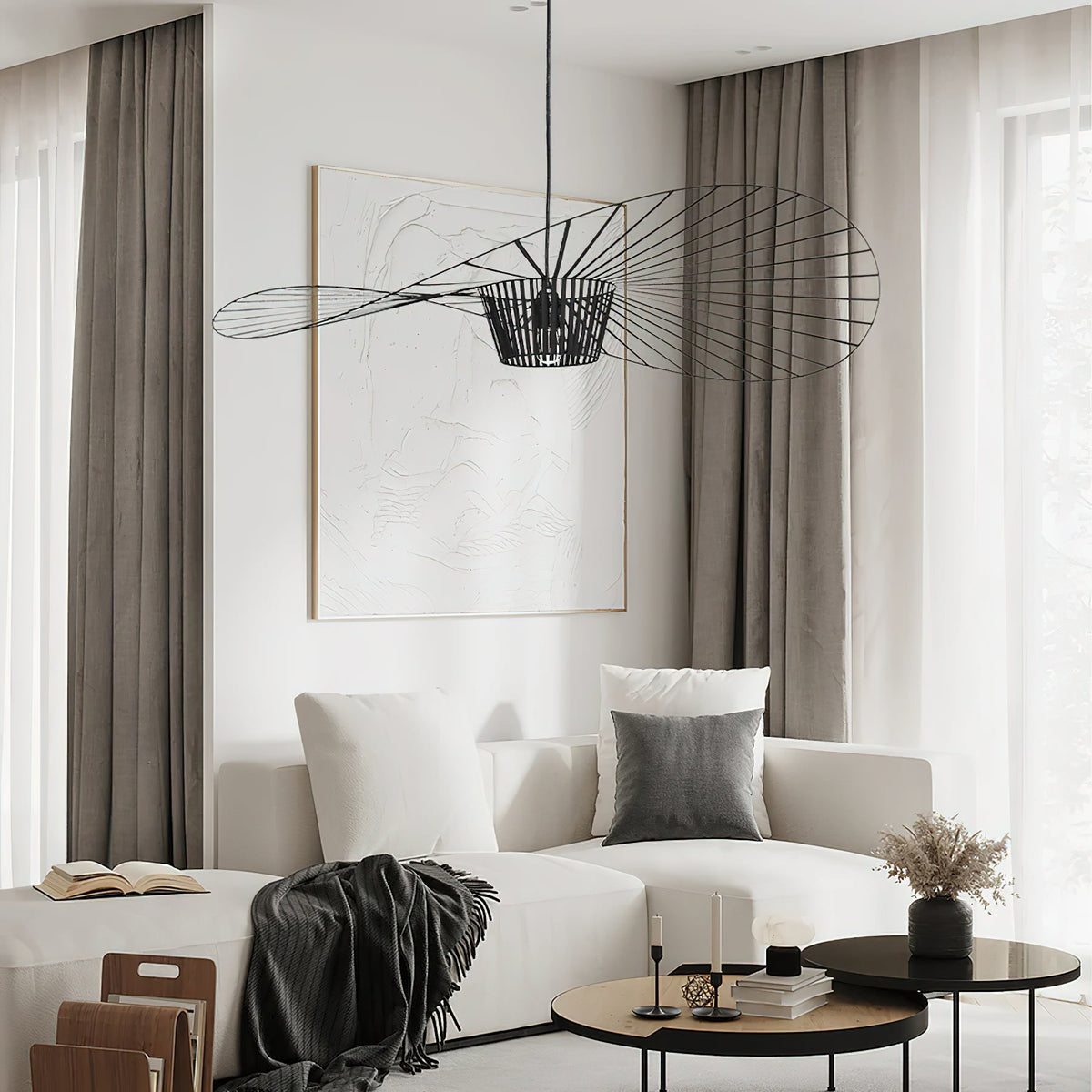 Norbury Fiberglass Disc Pendant Light