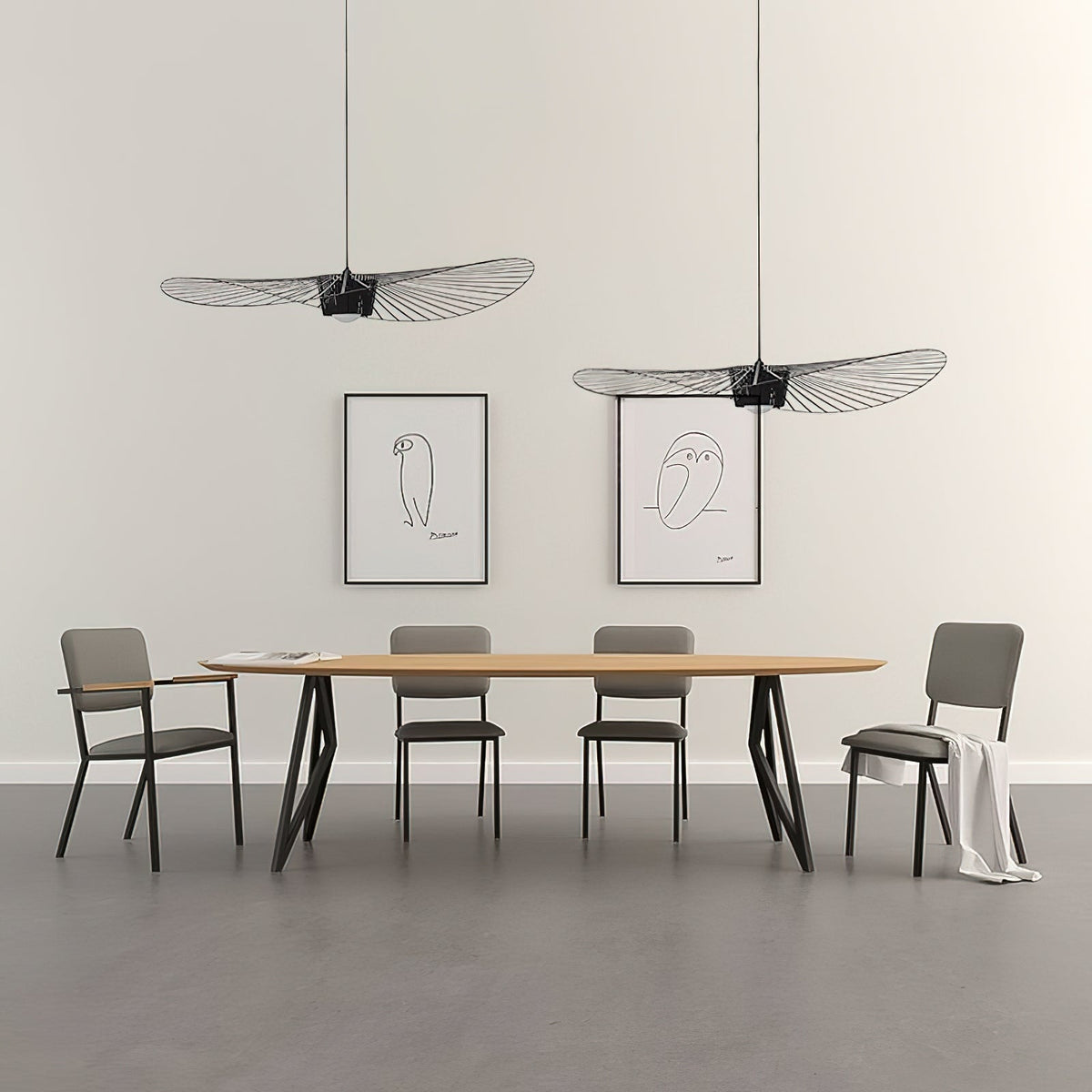 Norbury Fiberglass Disc Pendant Light
