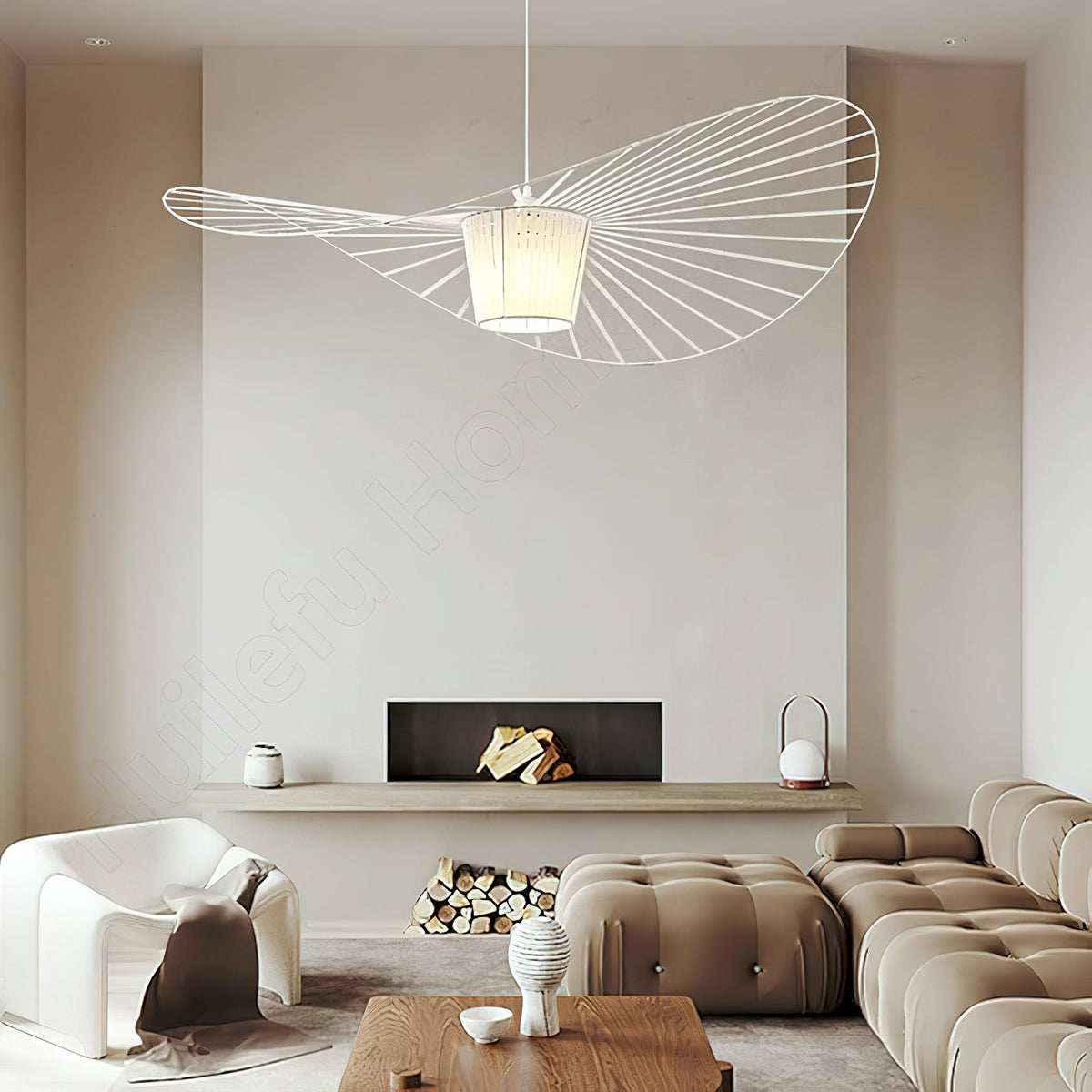 Norbury Fiberglass Disc Pendant Light