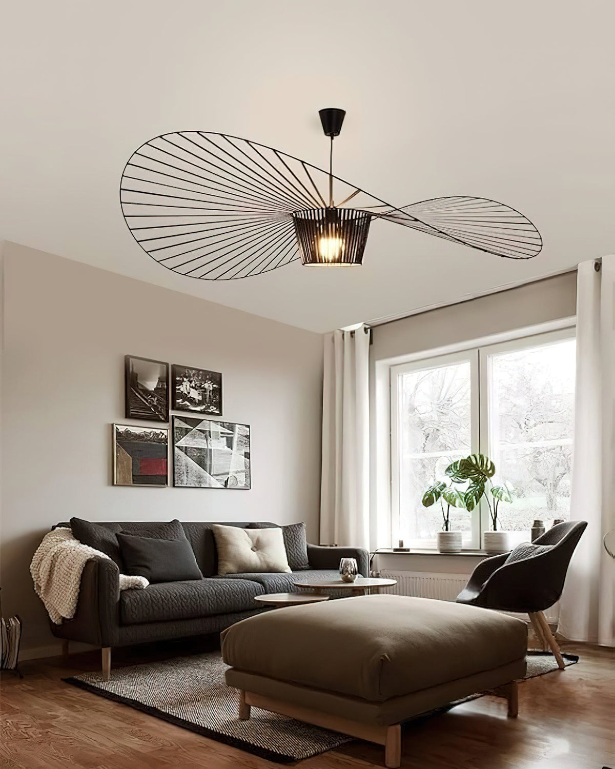 Norbury Fiberglass Disc Pendant Light