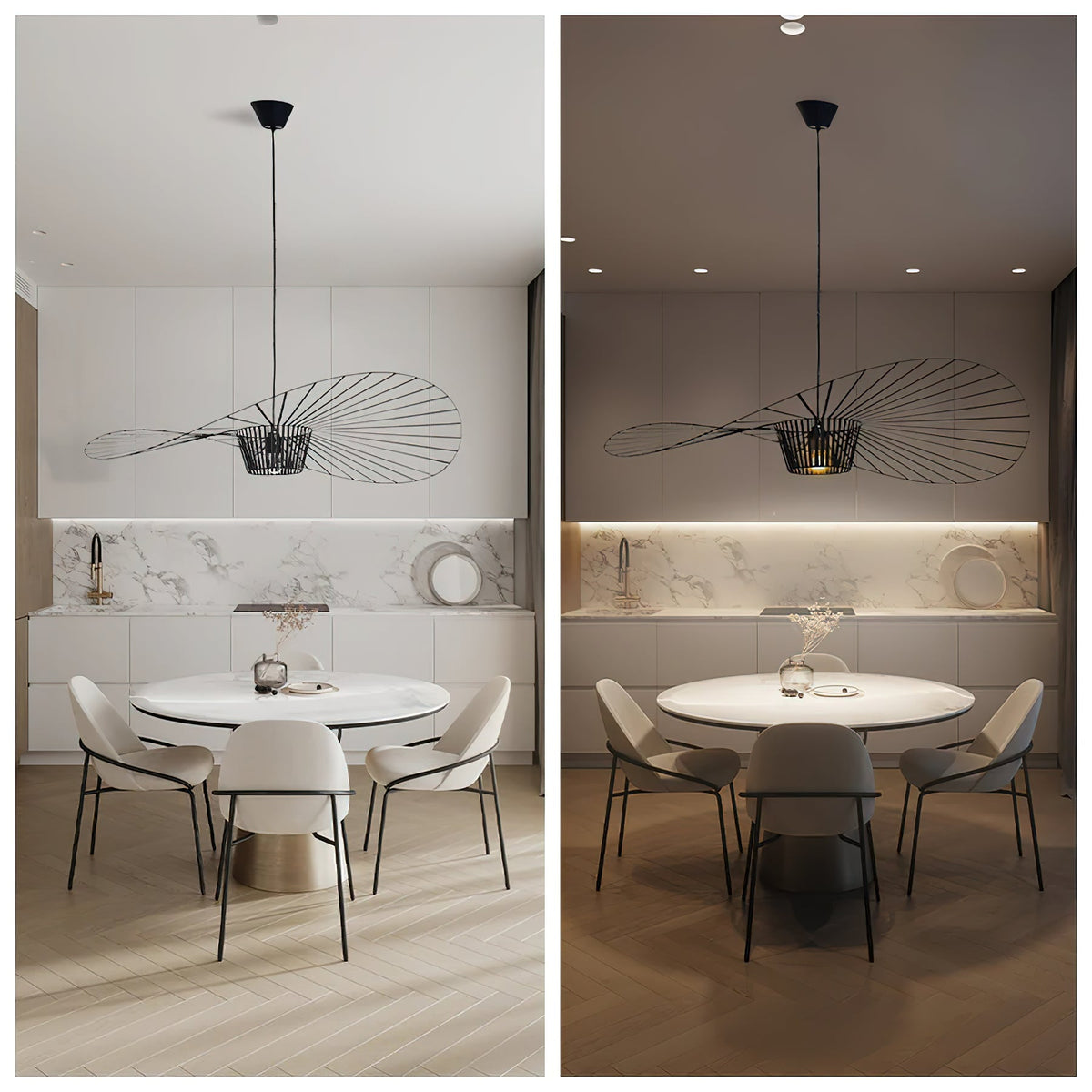 Norbury Fiberglass Disc Pendant Light