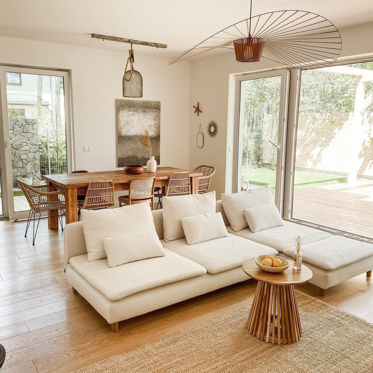 Norbury Fiberglass Disc Pendant Light