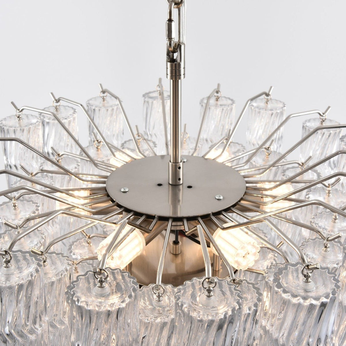 Veliella Chandelier Murano Glass Tiered Cascading Waves