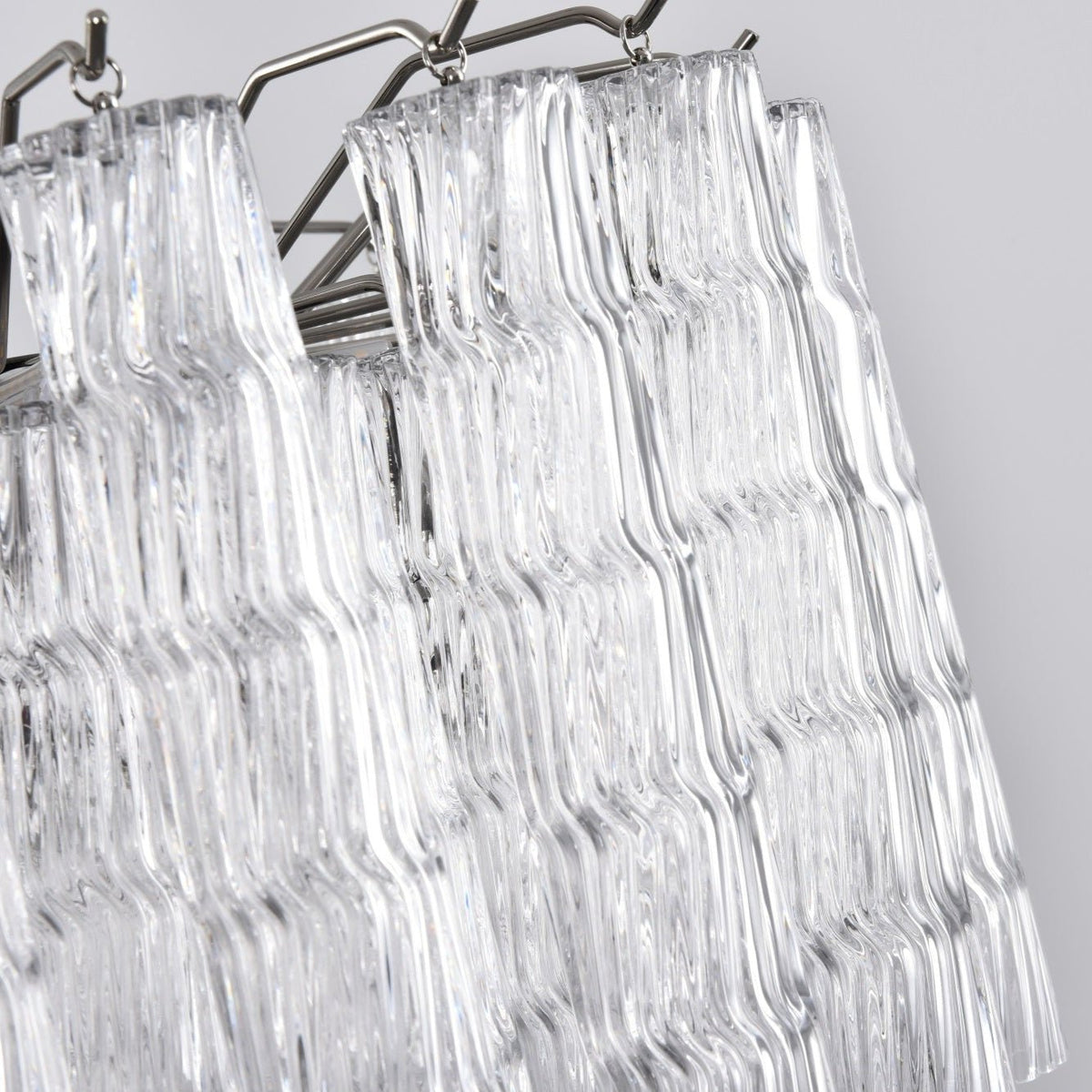 Veliella Chandelier Murano Glass Tiered Cascading Waves