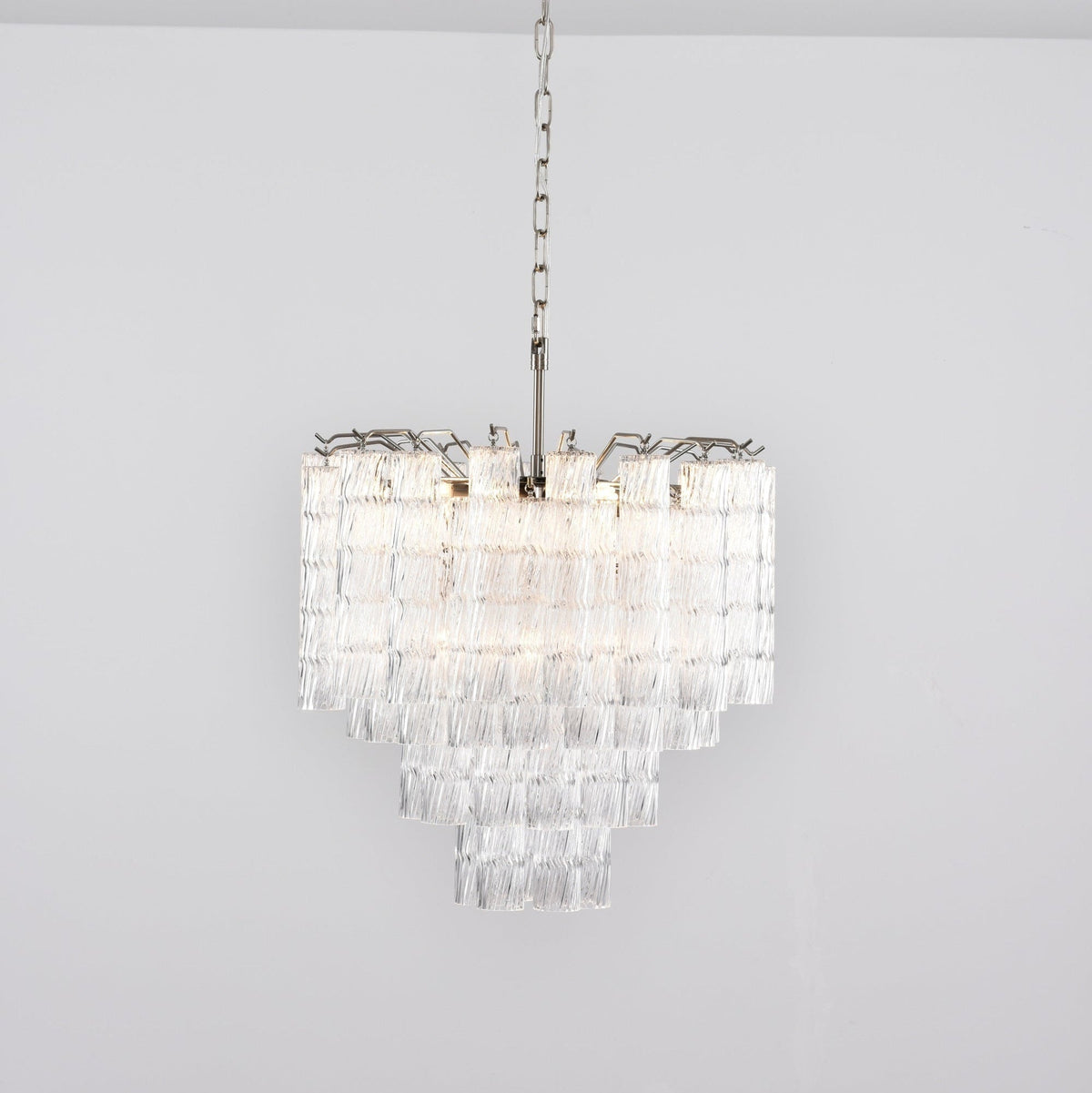 Veliella Chandelier Murano Glass Tiered Cascading Waves