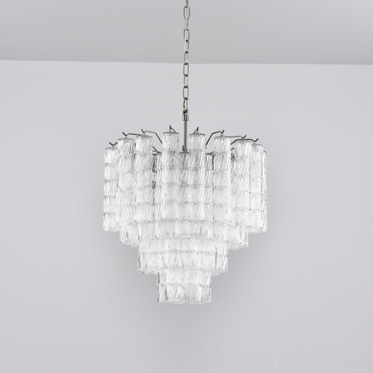 Veliella Chandelier Murano Glass Tiered Cascading Waves