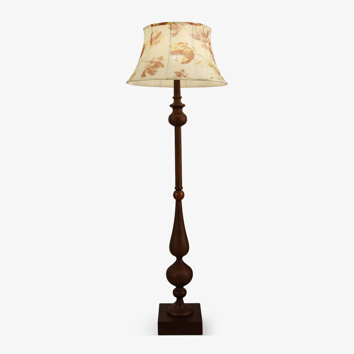 Floren Wood Fabric Classic Floor Lamp