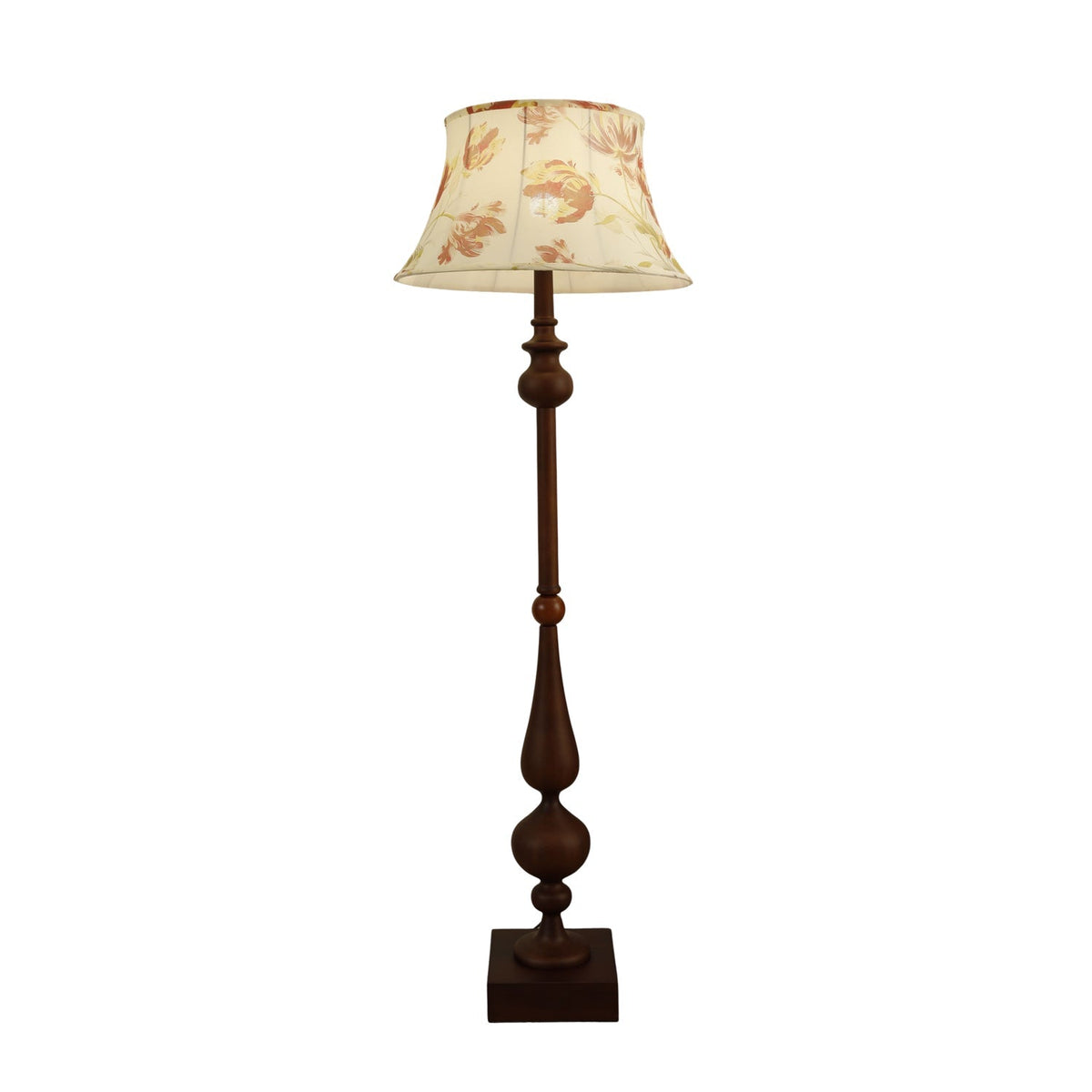 Floren Wood Fabric Classic Floor Lamp