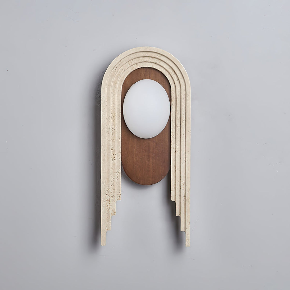 Uloryra Arch-Frame Travertine Wall Light