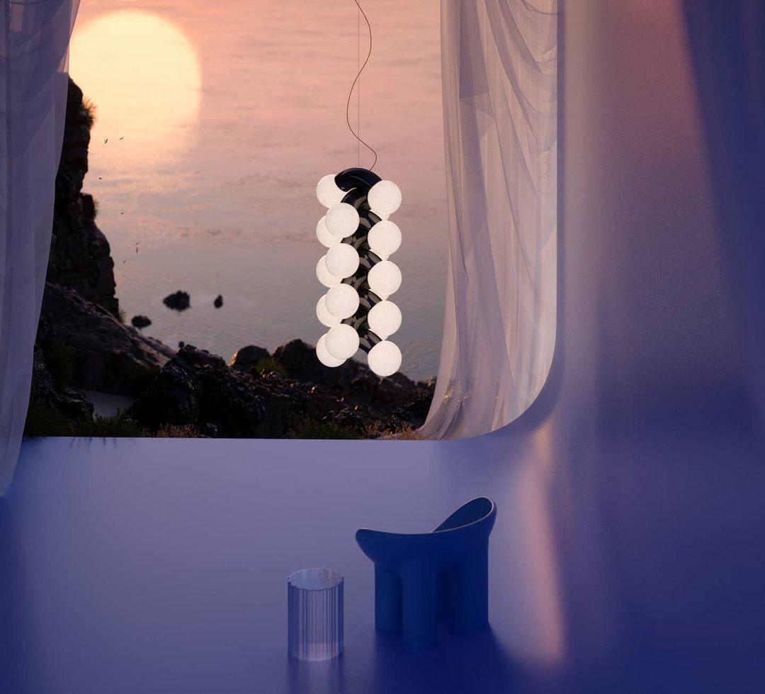 Ermira Premium Nordic Art Glass Pendant Lamp