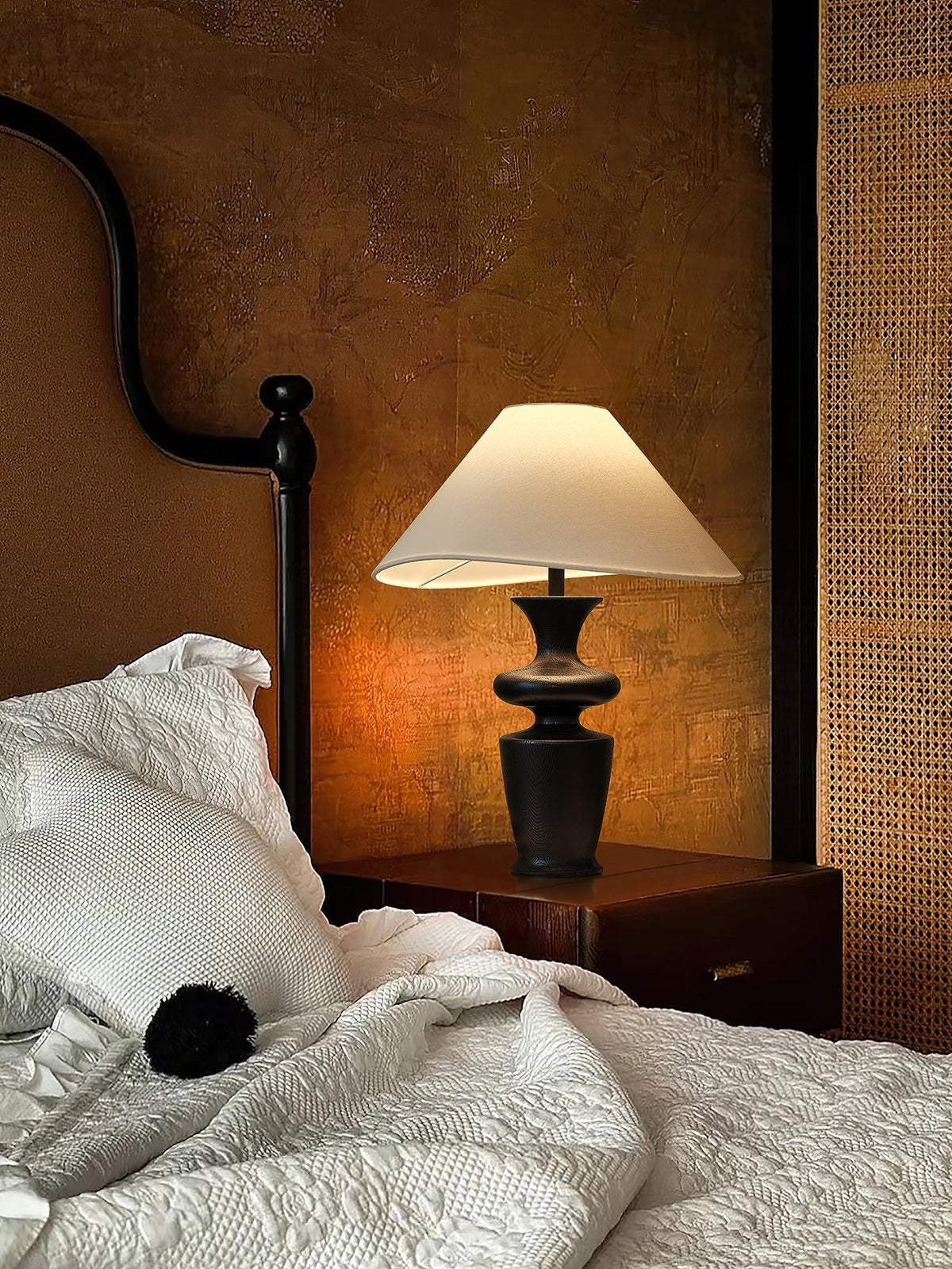 Sylaleria Minimalist Wood Table Lamp