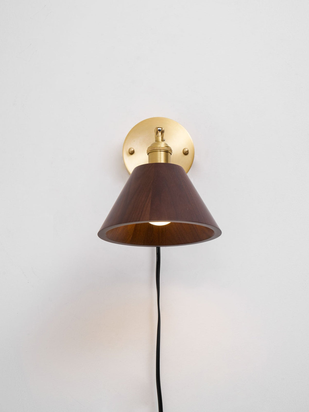 Hesia Wood Plug In Indoor Wall Light