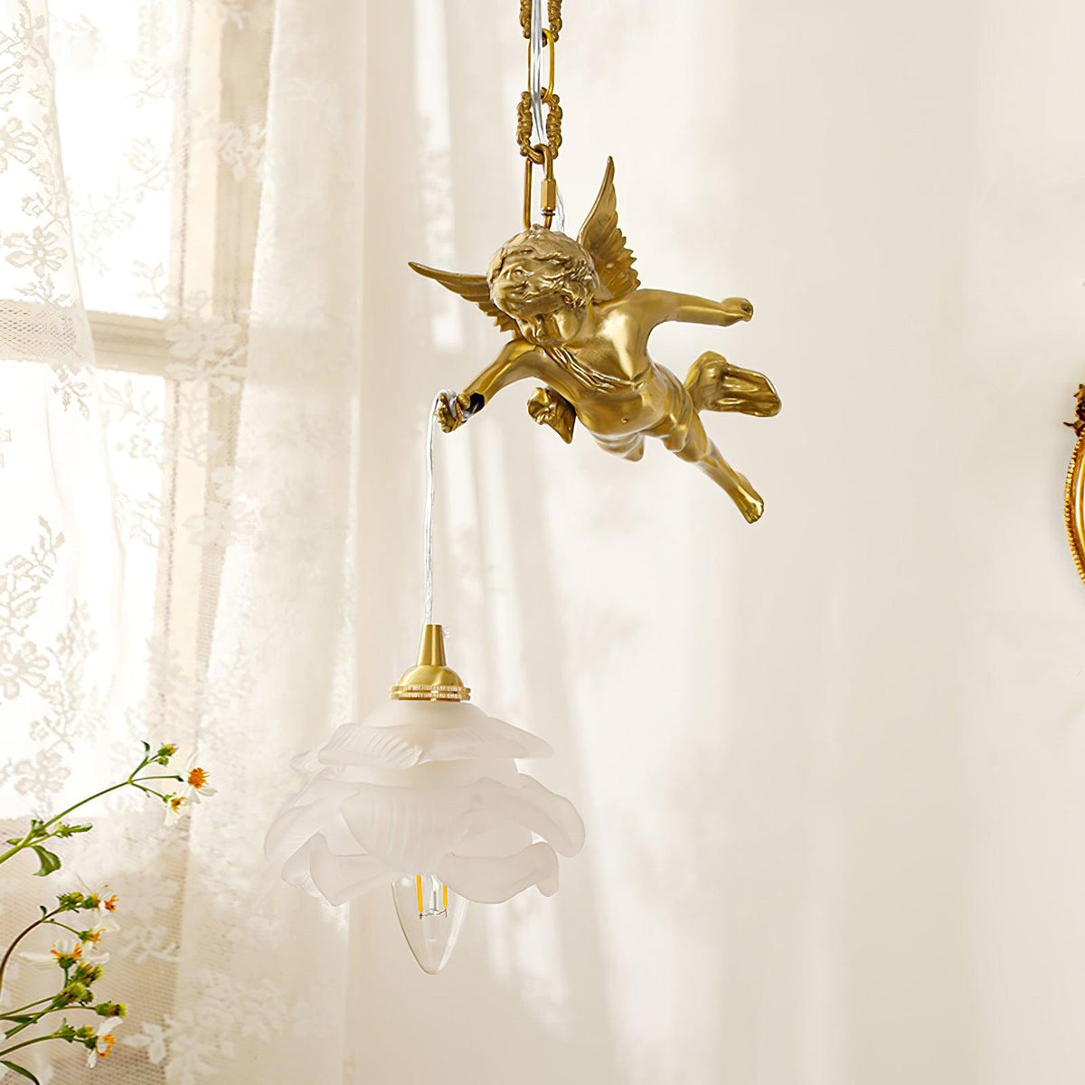 Solene Brass Light Luxury Pendant Light