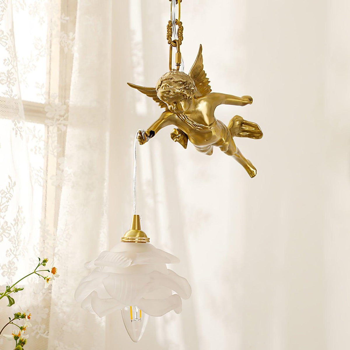 Solene Brass Light Luxury Pendant Light
