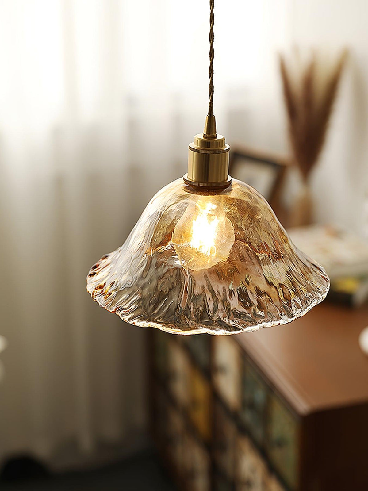 Xason Brown Glass Pendant Light