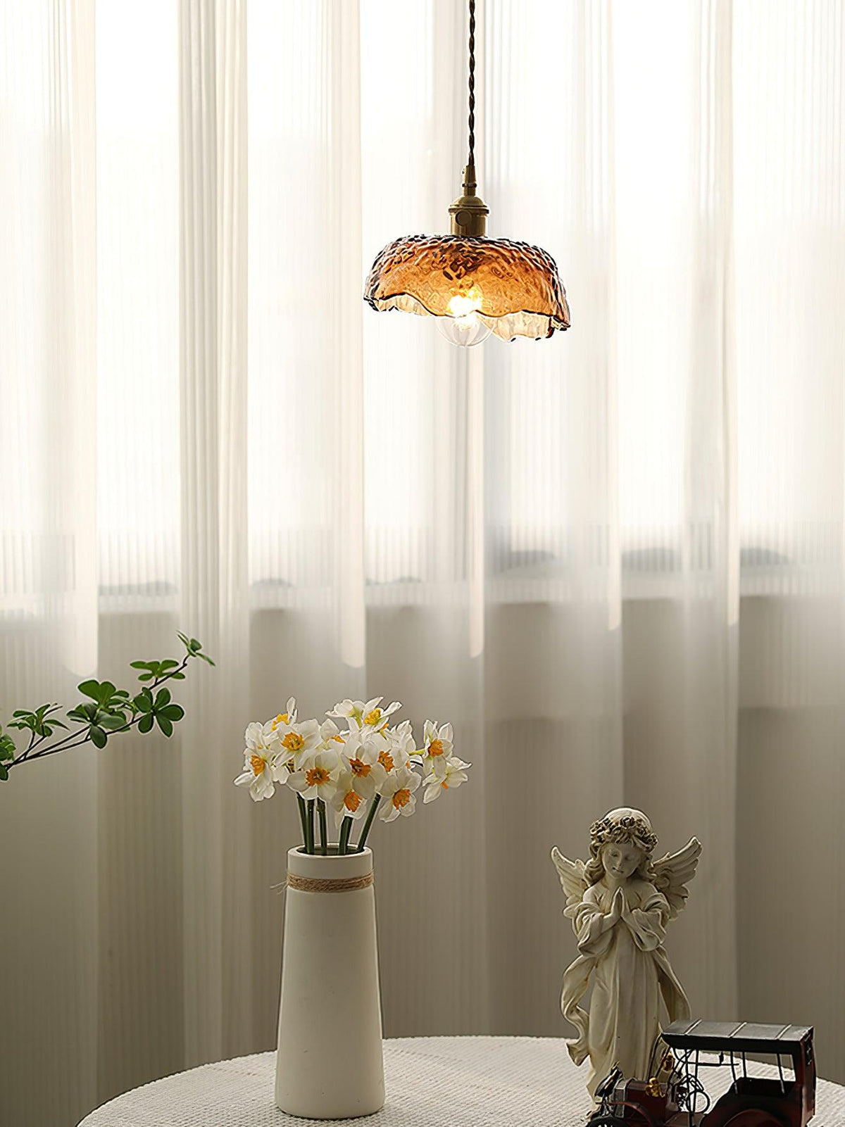 Xason Brown Glass Pendant Light