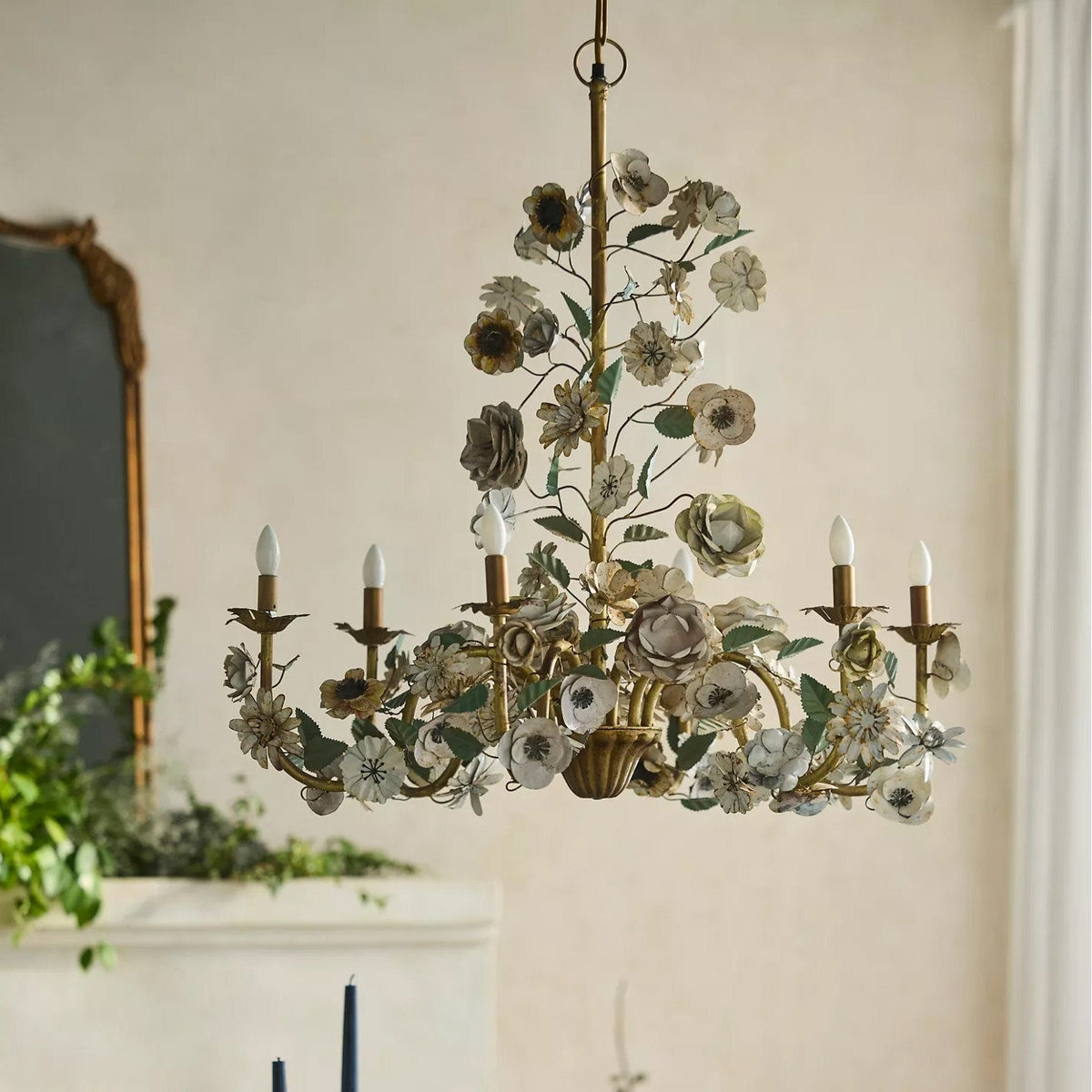 Vintage Floral Chandelier