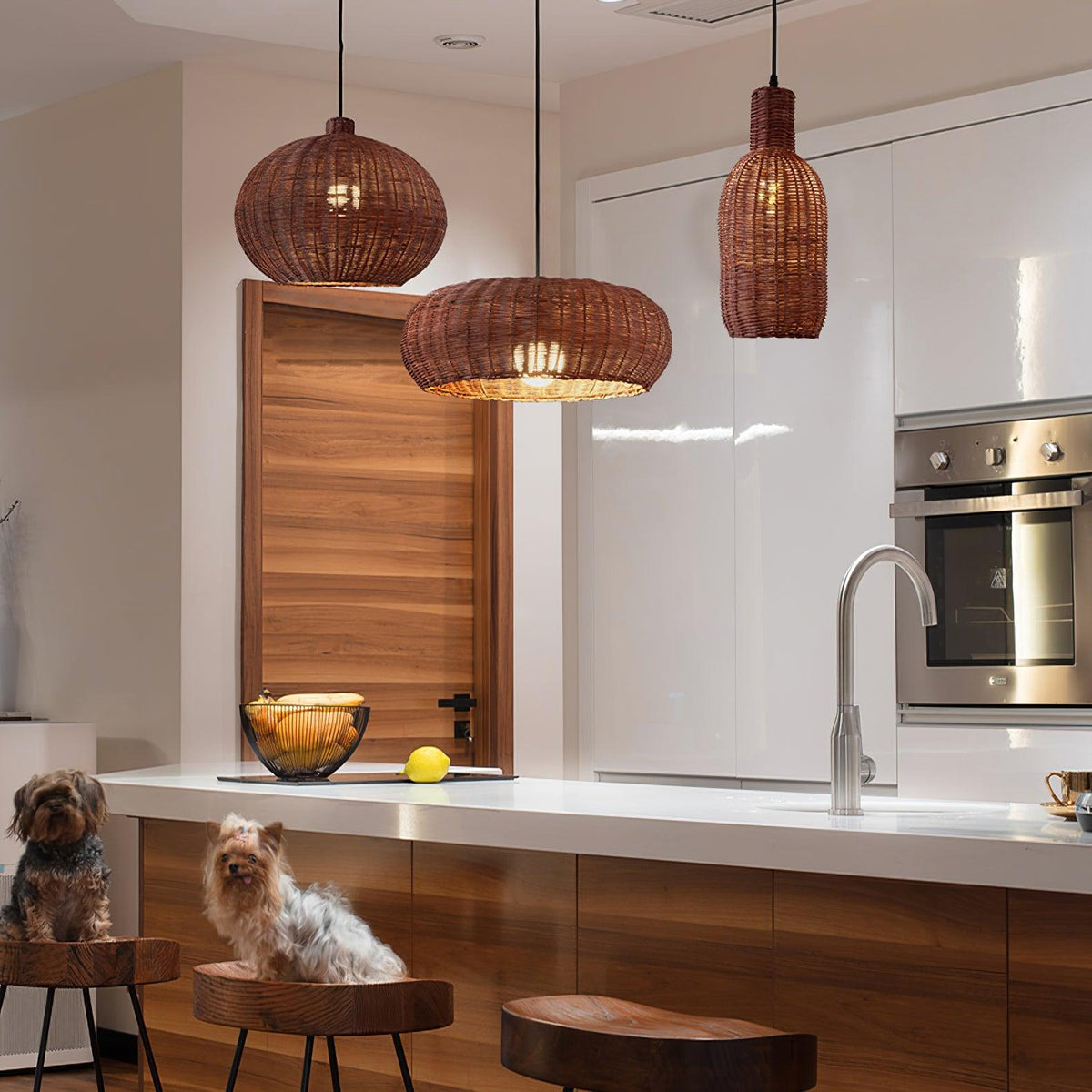 Socan Vintage Rattan Pendant Lamp