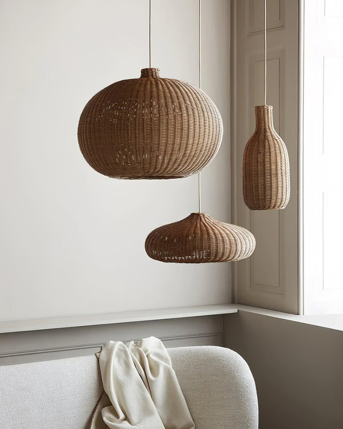 Socan Vintage Rattan Pendant Lamp