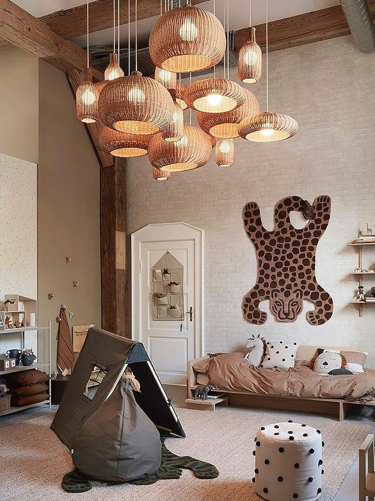 Socan Vintage Rattan Pendant Lamp