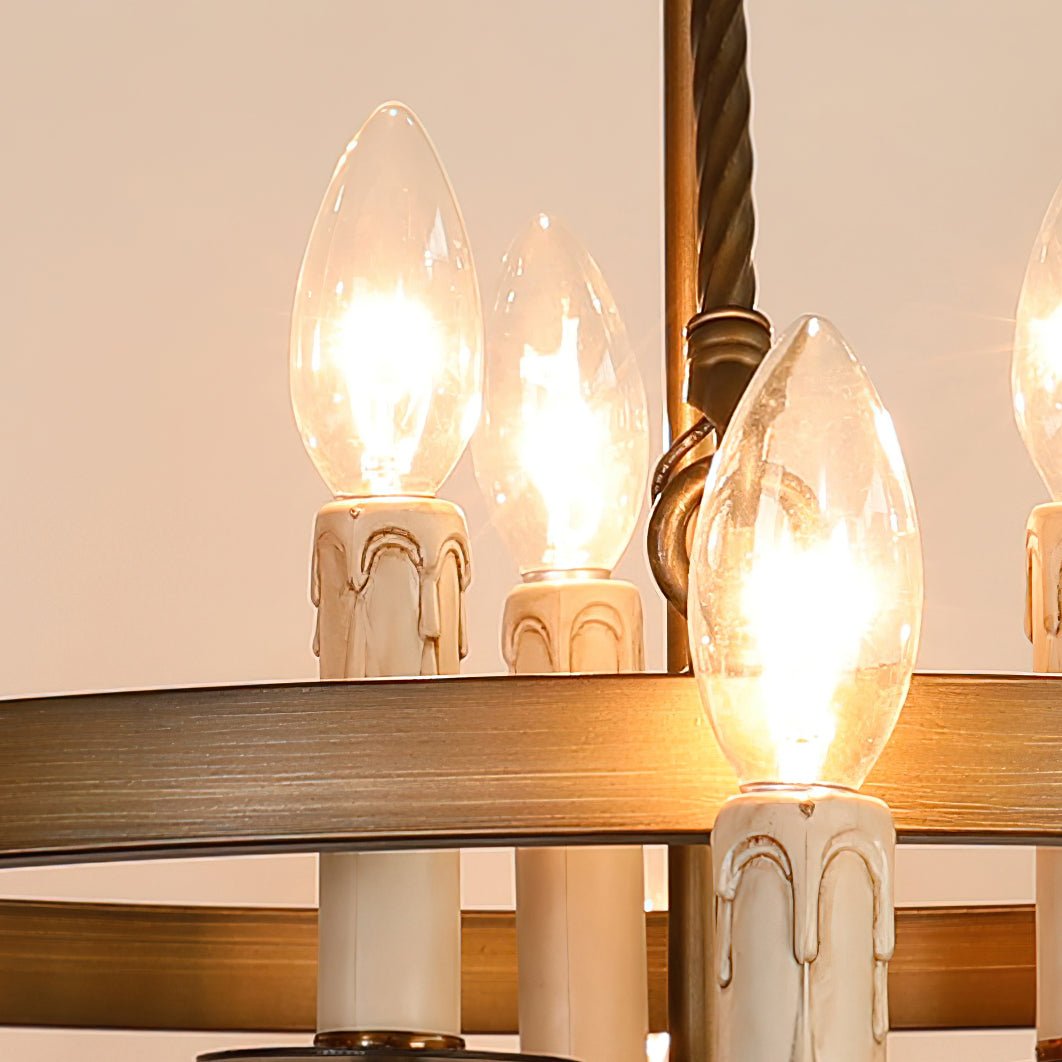 Vintara Brass Candle Chandelier