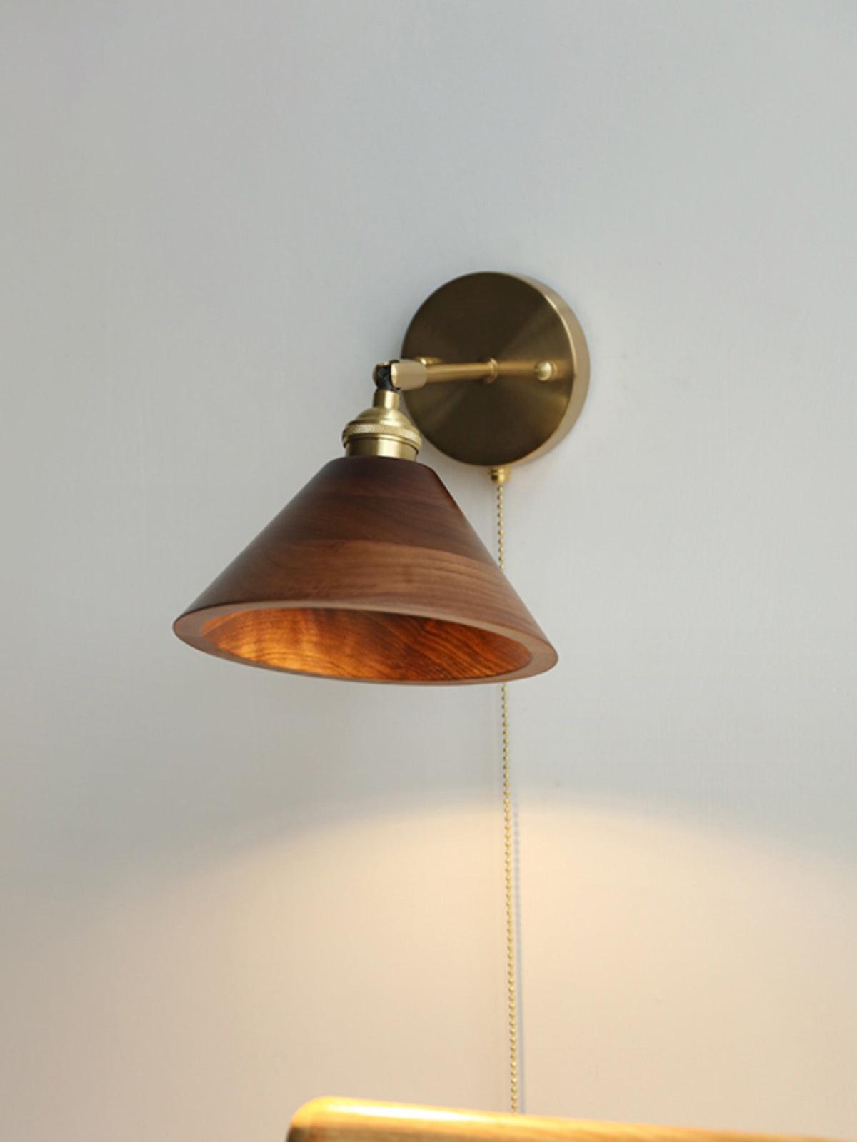 Rasen Vintage Wood Wall Lamp