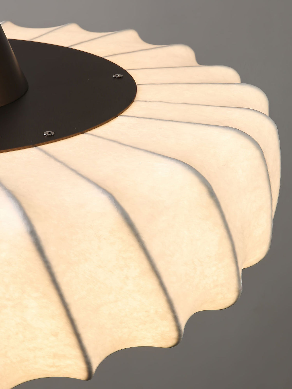 Zelore Swirl Fabric Bronze Pendant Light