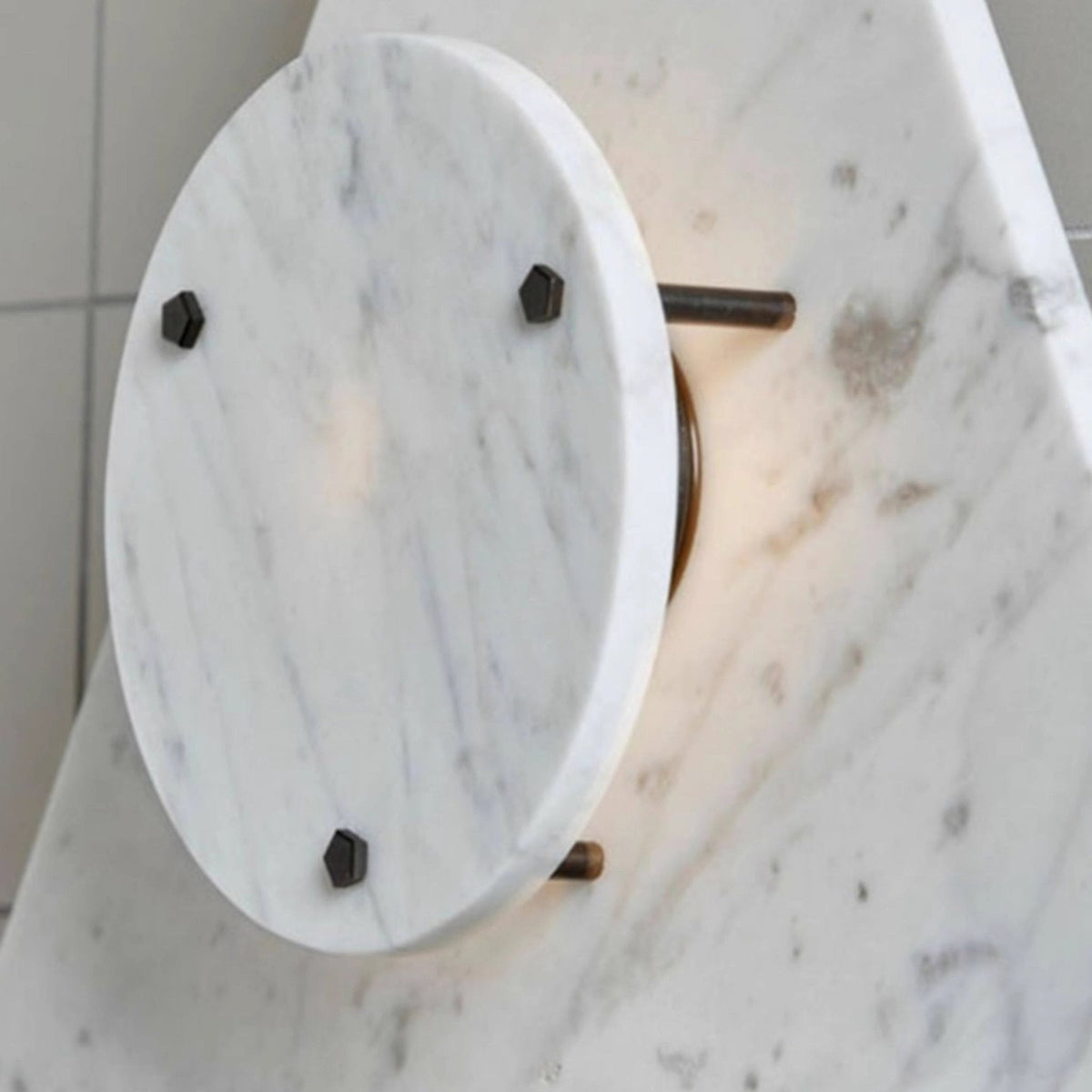 Pyramid Rustic Marble Wall Light