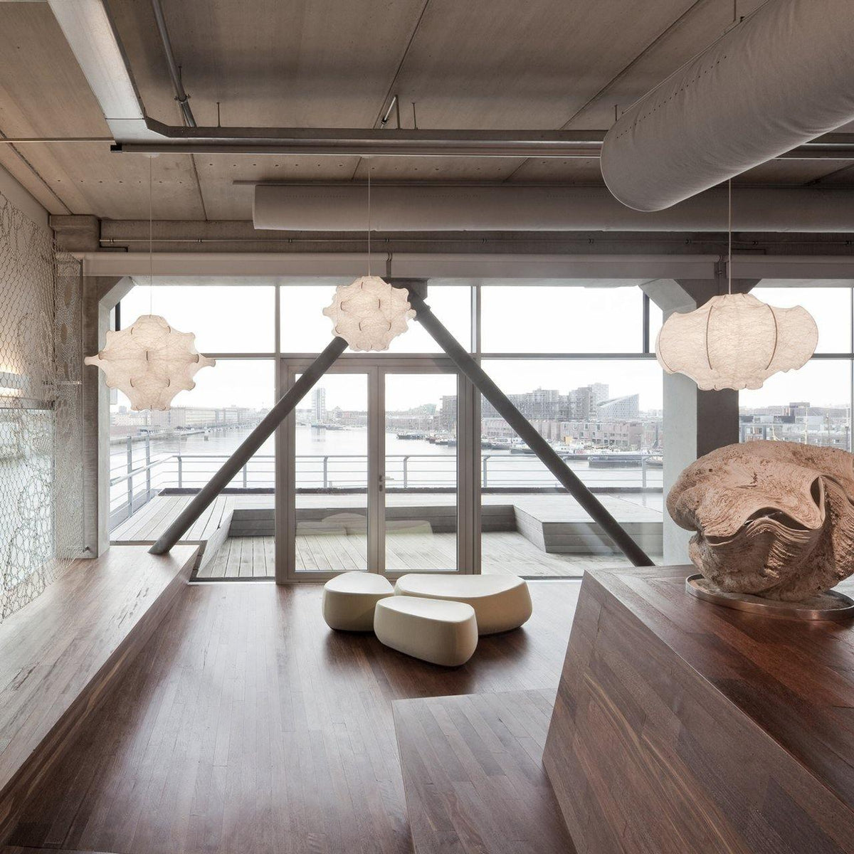 Lotus Minimalist Silk Pendant Lamp