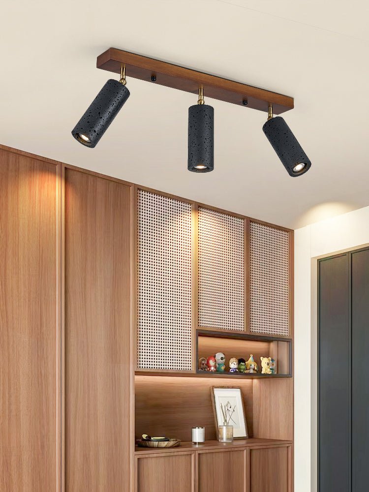 Eurliryra  Black Travertine Trio Ceiling Spot