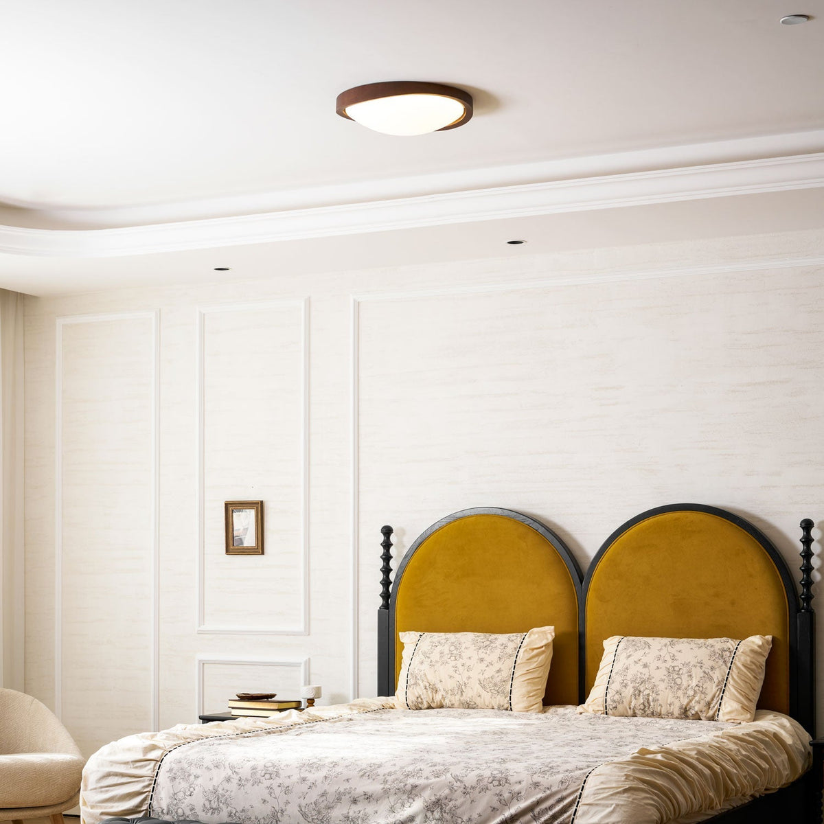 Kima Curved Edge Flush Mount Ceiling Light