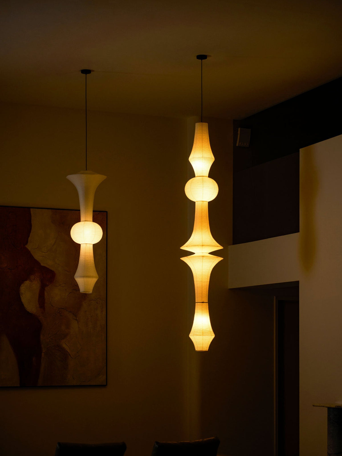 Isalo Washi Paper E Pendant Light