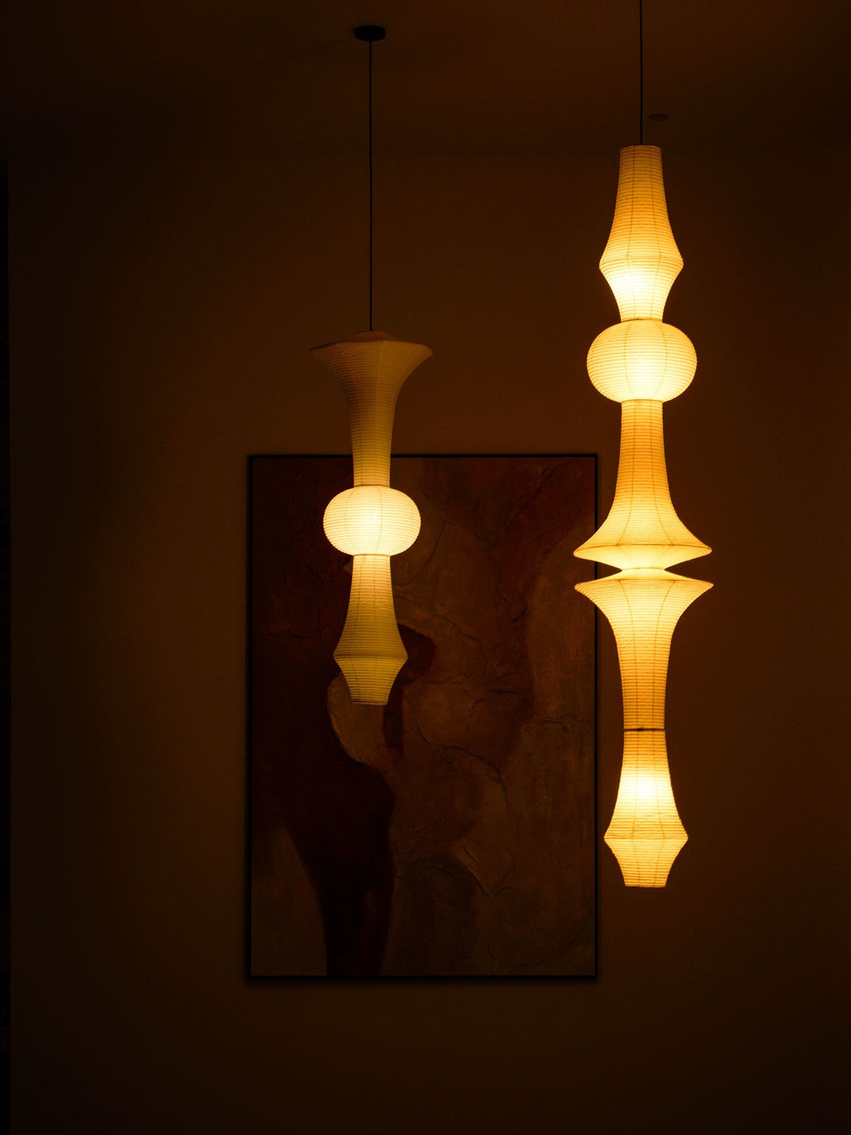 Isalo Washi Paper E Pendant Light