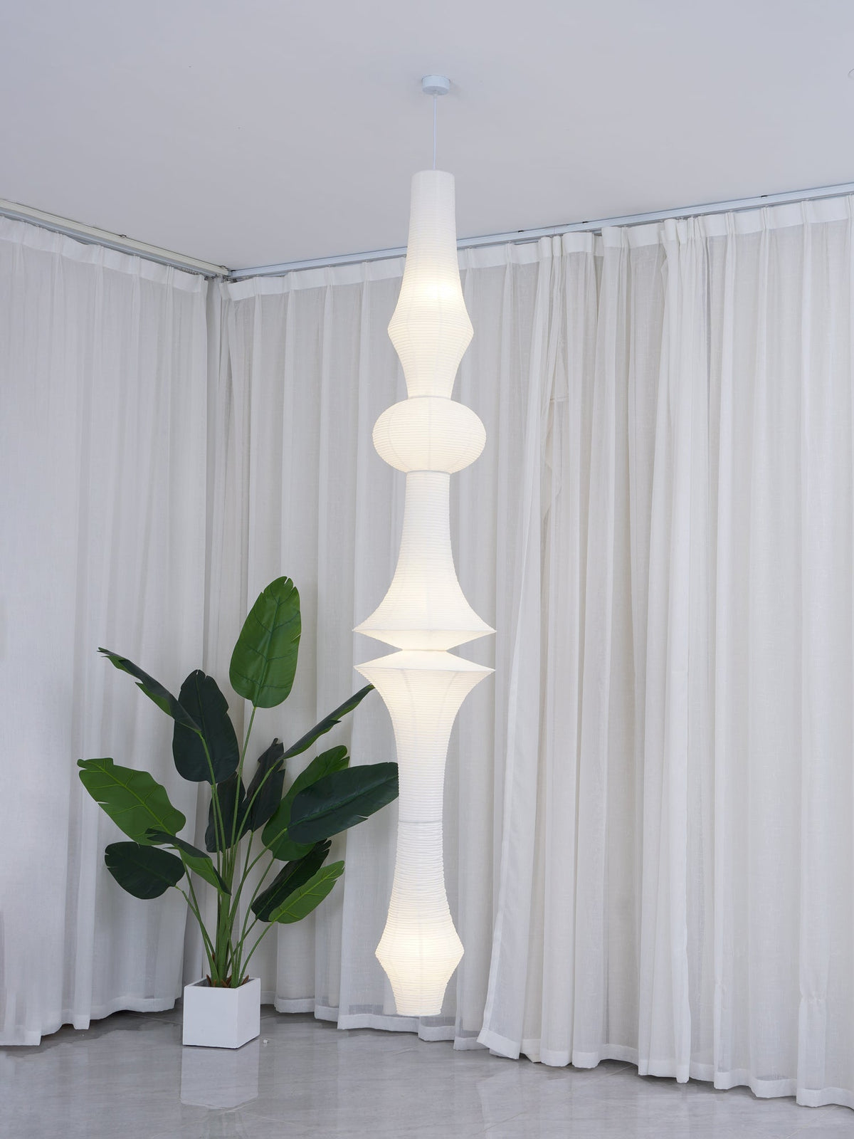 Isalo Washi Paper E Pendant Light