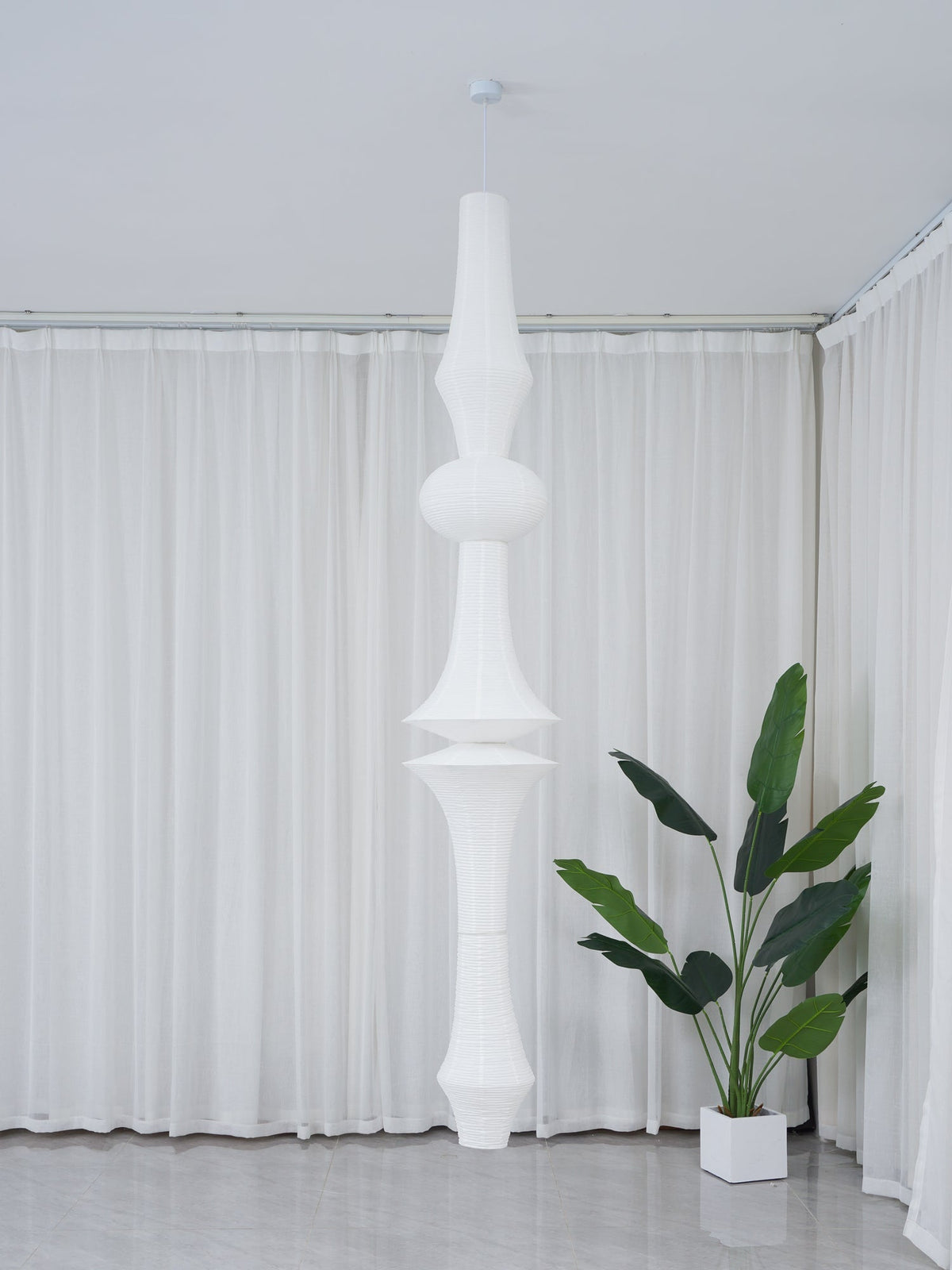 Isalo Washi Paper E Pendant Light