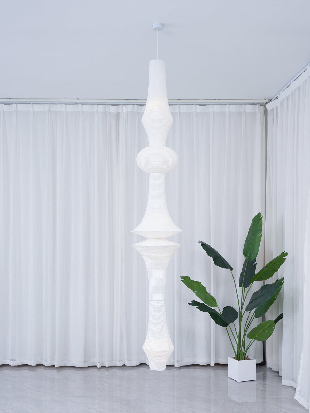Isalo Washi Paper E Pendant Light