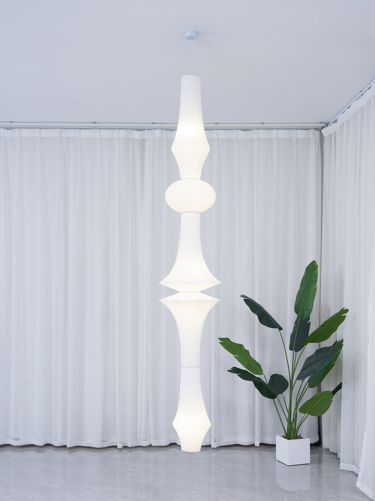 Isalo Washi Paper E Pendant Light