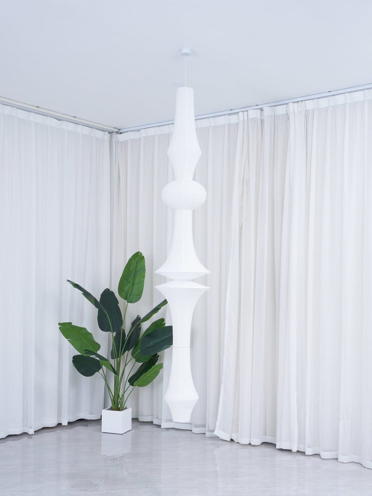 Isalo Washi Paper E Pendant Light