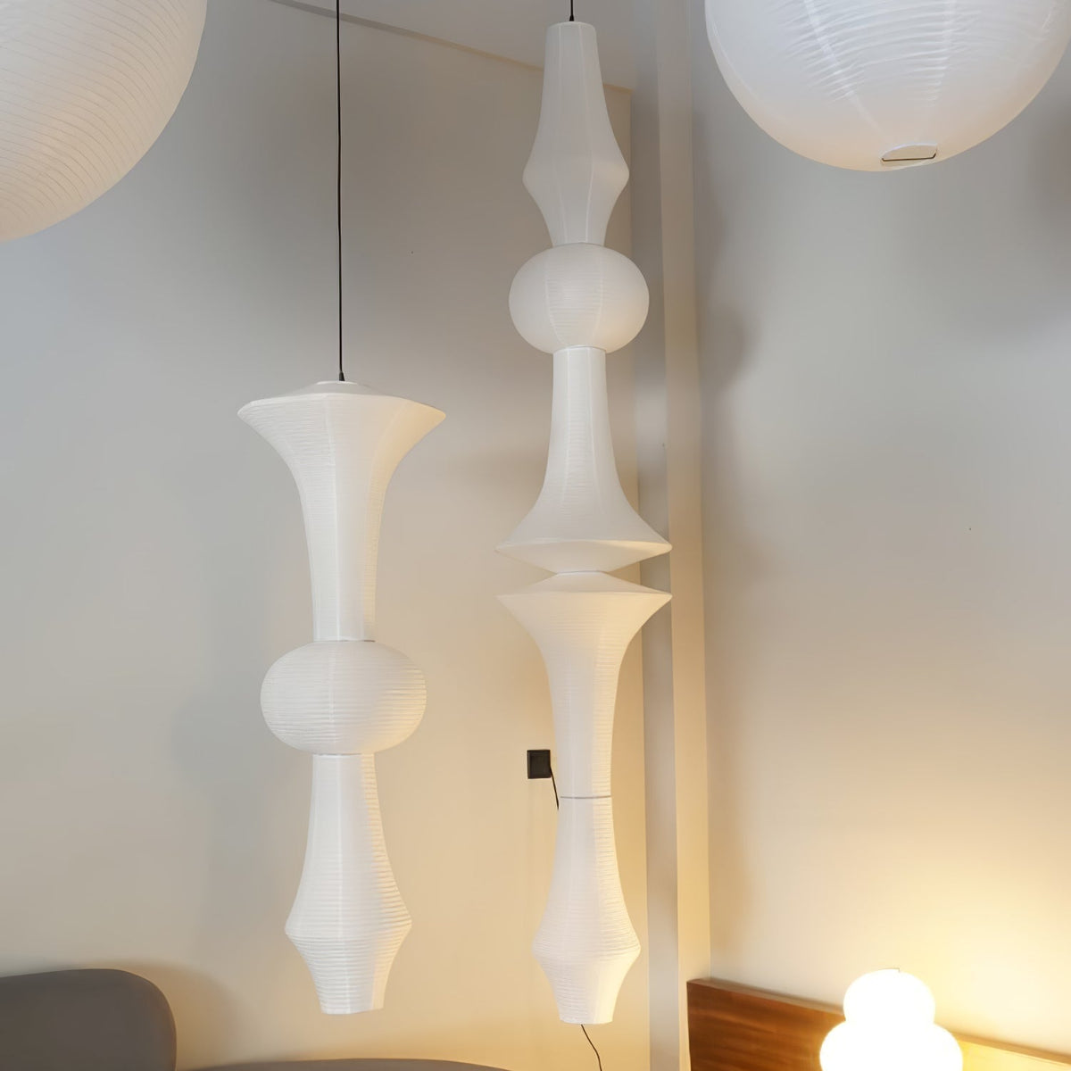 Isalo Washi Paper E Pendant Light