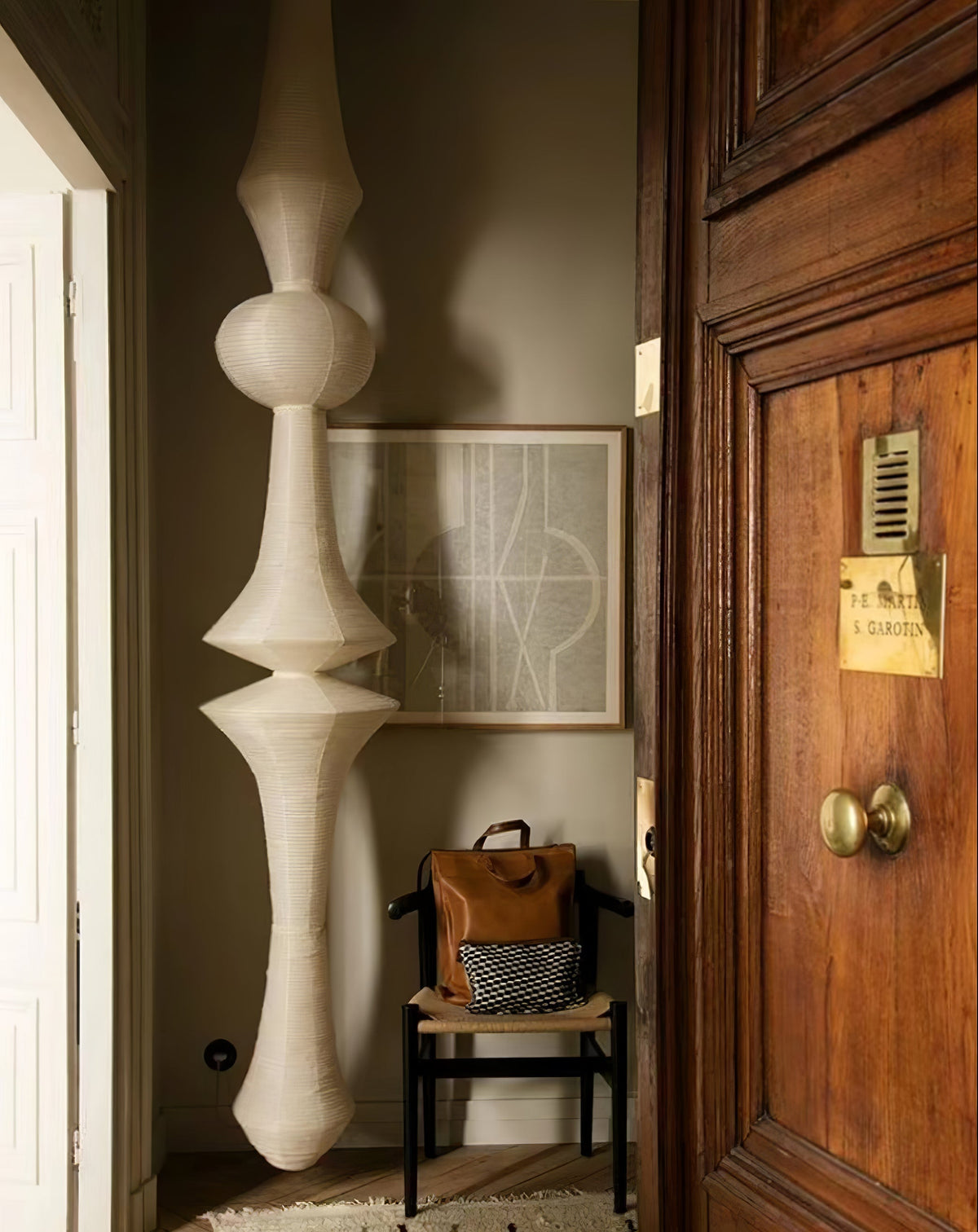 Isalo Washi Paper E Pendant Light