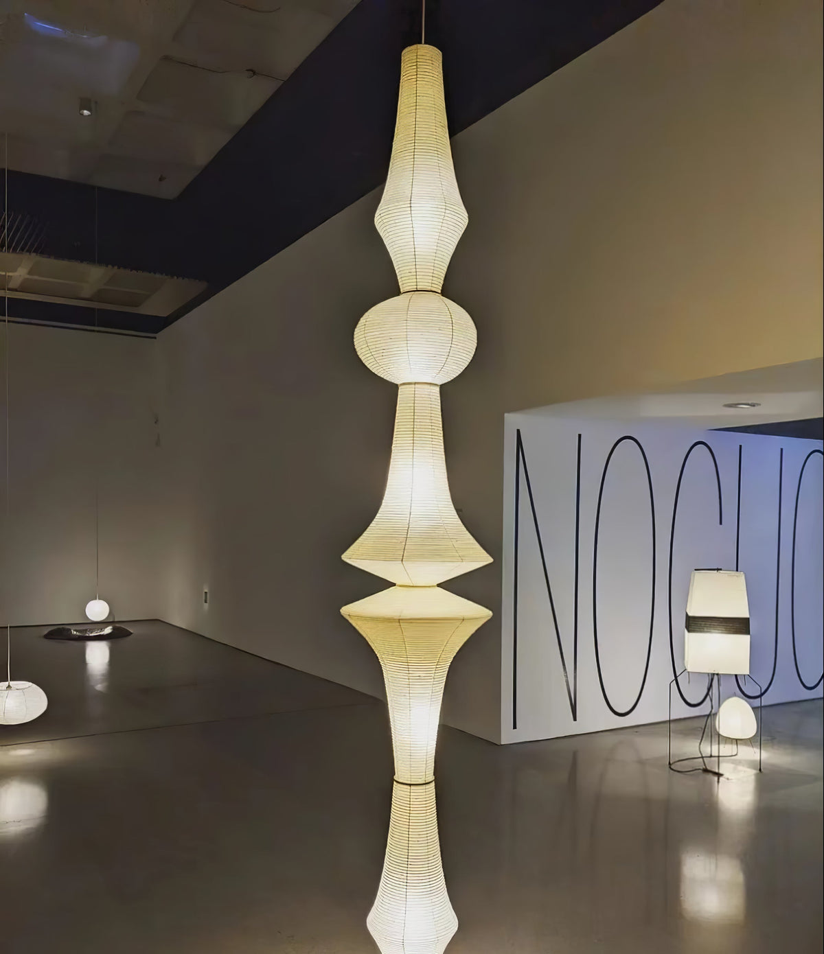 Isalo Washi Paper E Pendant Light