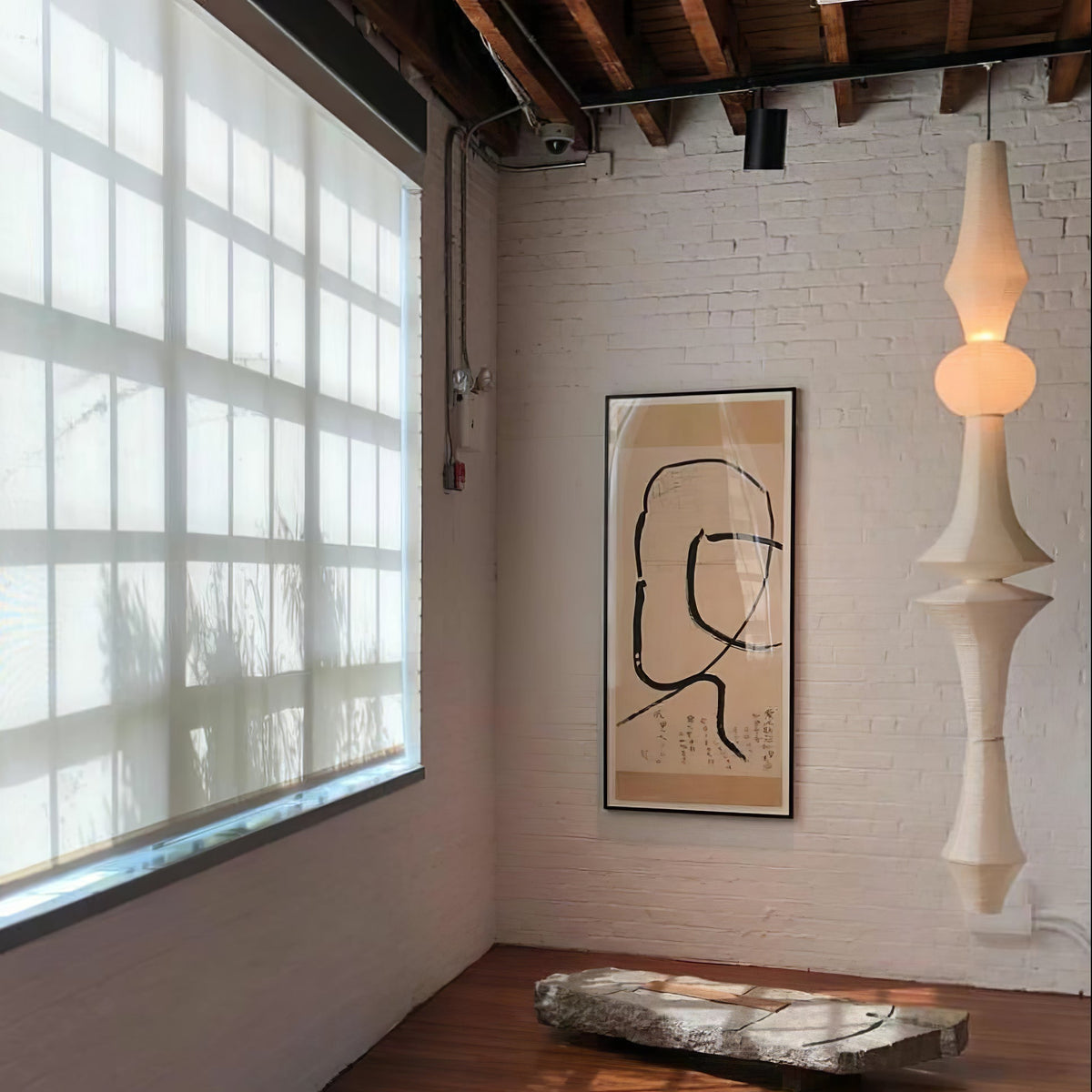 Isalo Washi Paper E Pendant Light